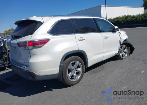 2015 Toyota Highlander Limited Platinum V6 from USA, damaged, VIN 5TDDKRFH8FS134385
